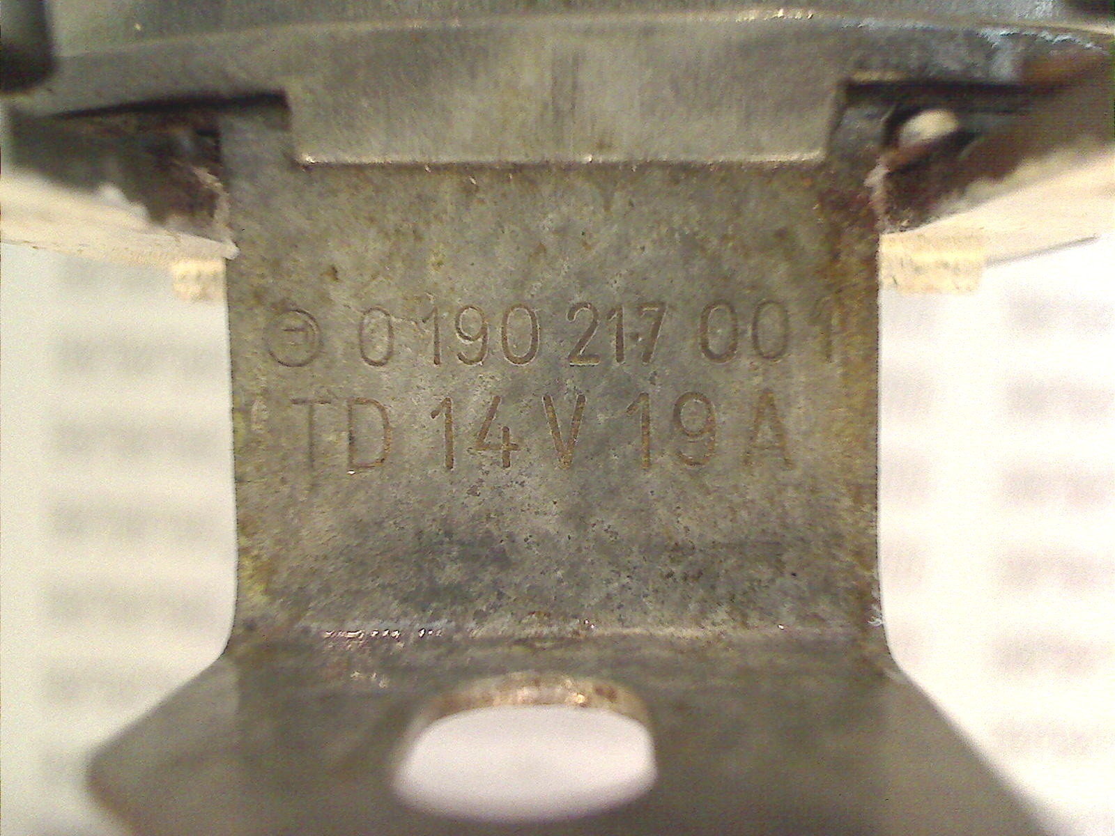 BOSCH 190217001 Electrical system code 9233 compatible with: BOSCH BOSCH - additional view